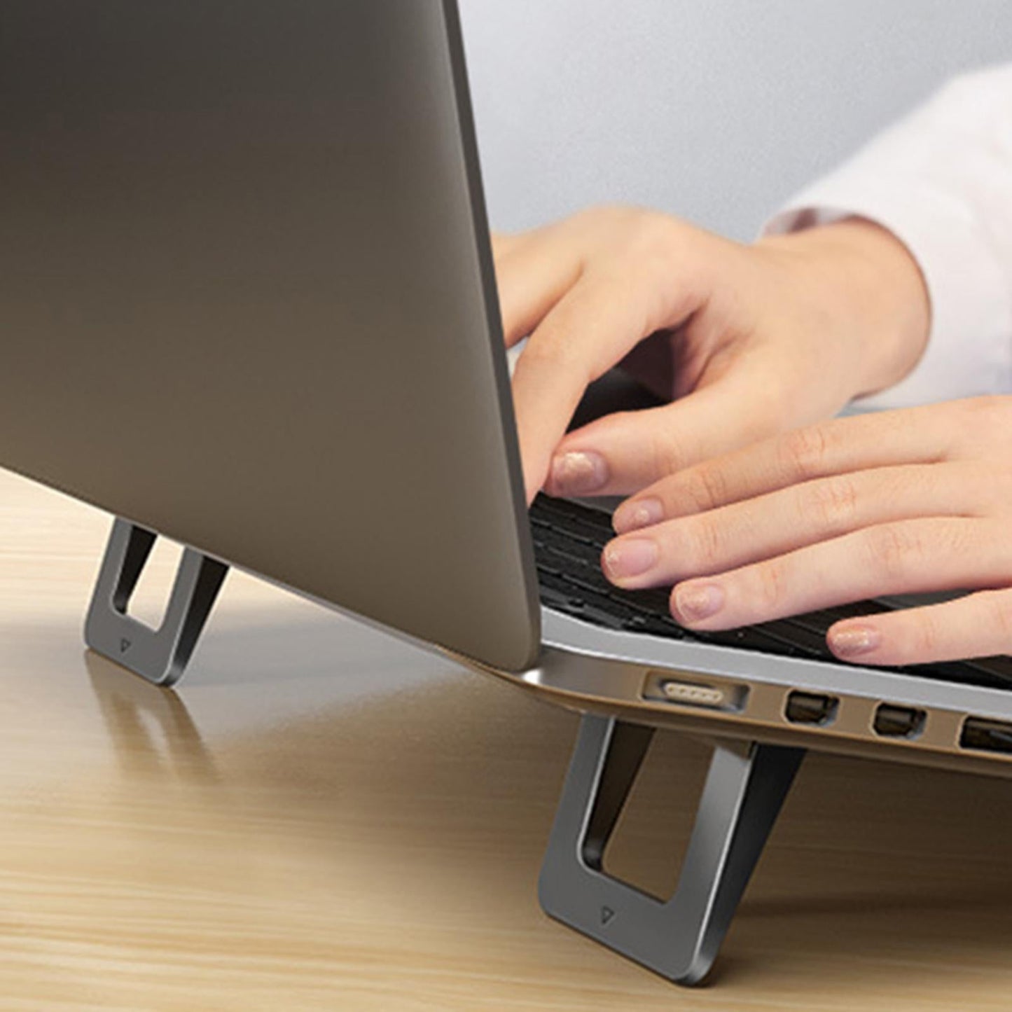 Universal Folding Laptop Stand Holder Adjustable Cooling Base for Notebook