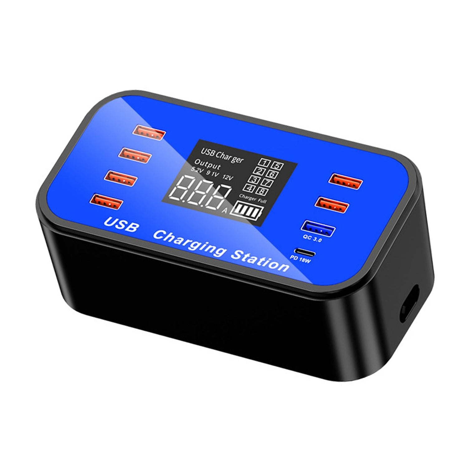 Multi Smart Fast USB Charger 8-Port Hub Charging Station Quick Charge Travel