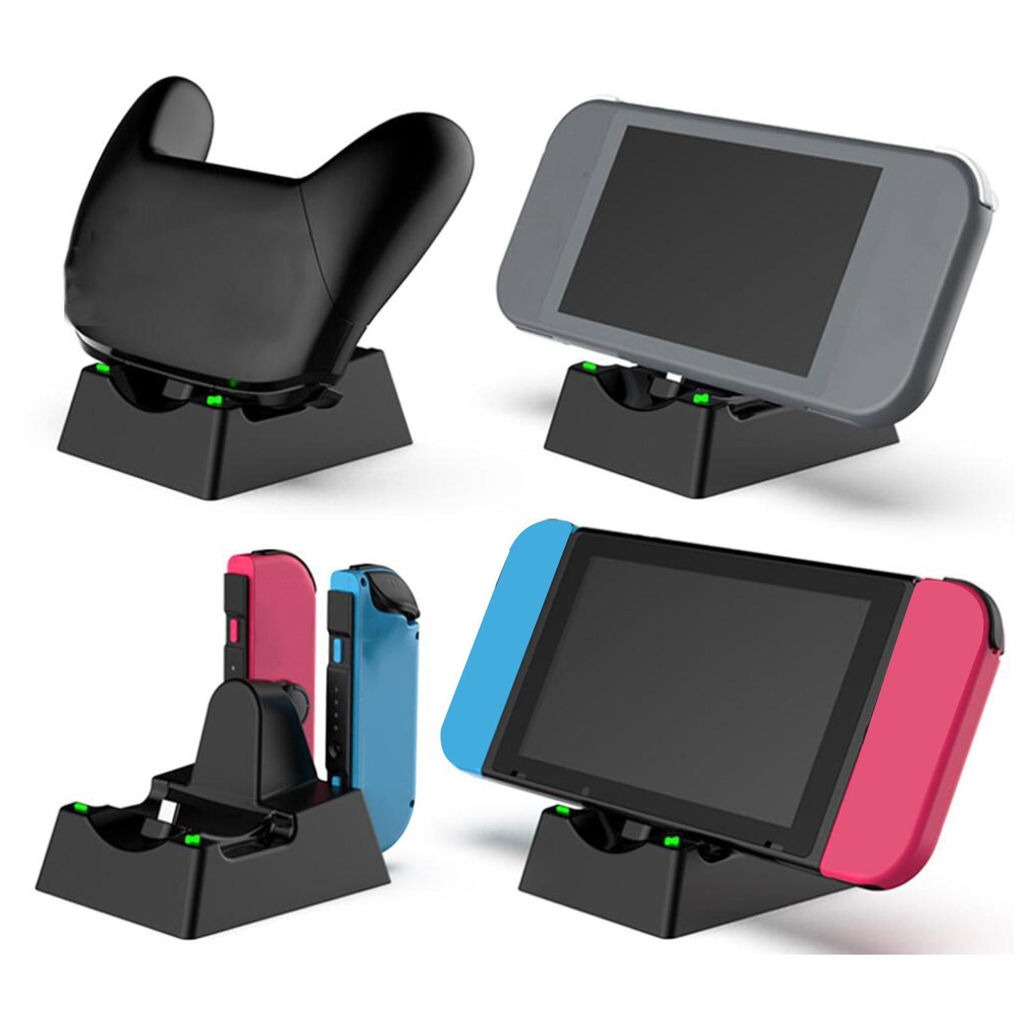 Docking Station Charging Docking Playstand Dock Station for JOY-coH Black