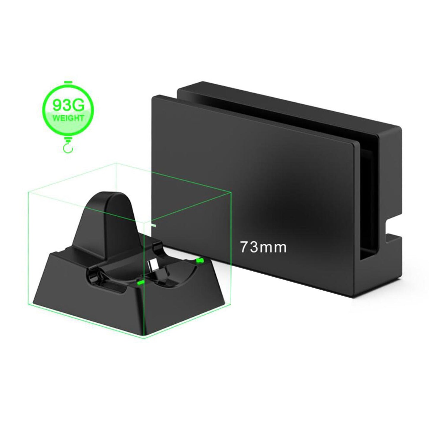 Docking Station Charging Docking Playstand Dock Station for JOY-coH Black