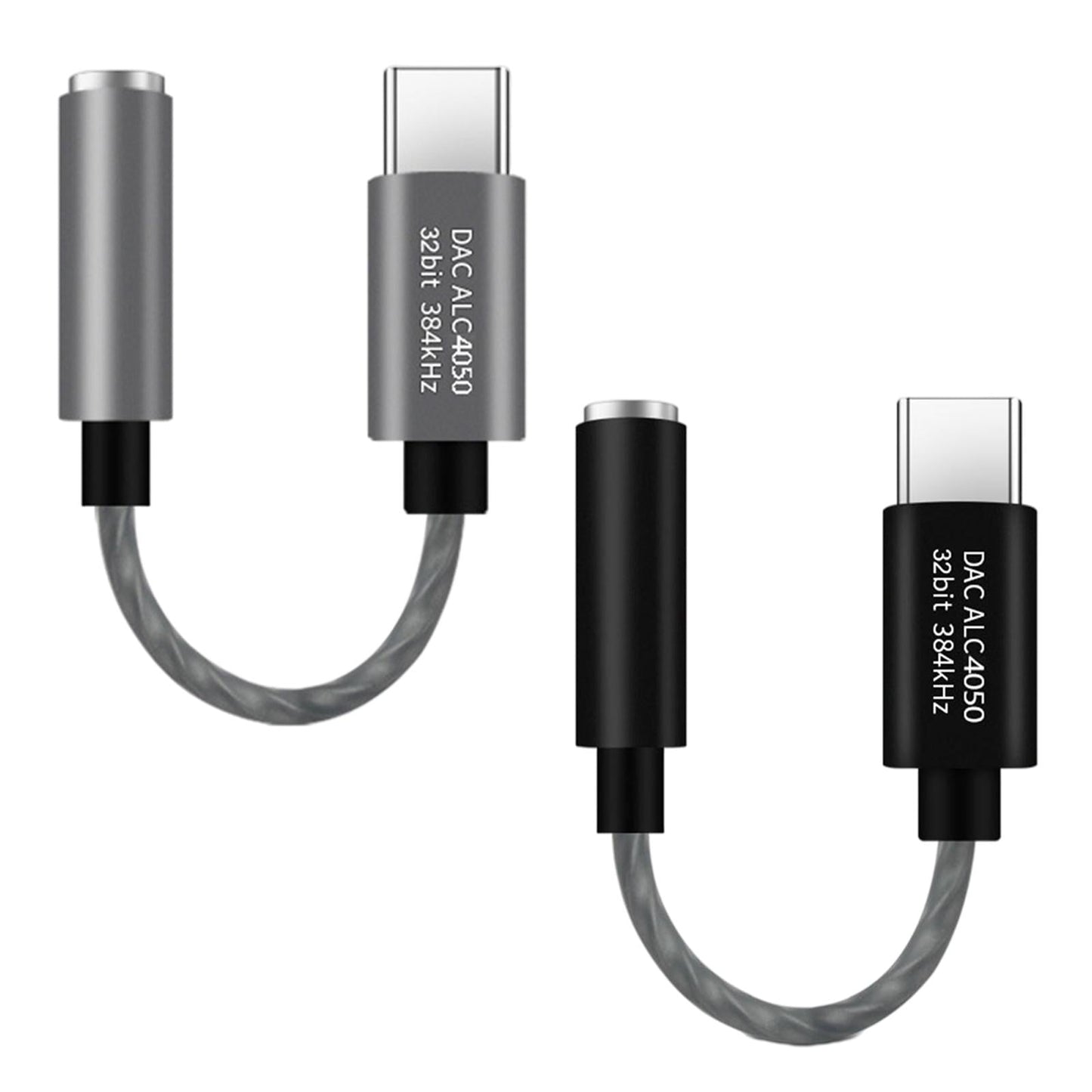 USB C to 3.5mm USB C to Mic Jack Audio Dongle Cable for Microphone Grey