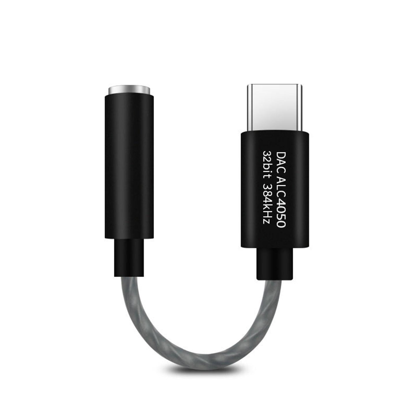 USB C to 3.5mm USB C to Mic Jack Audio Dongle Cable for Microphone Black