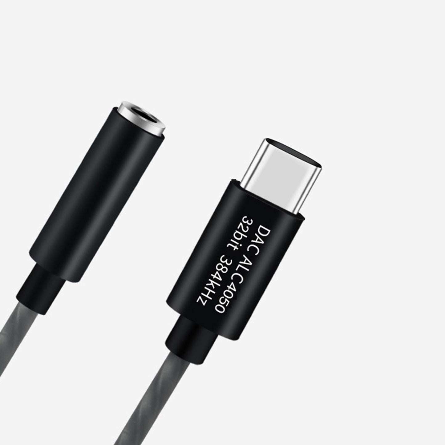 USB C to 3.5mm USB C to Mic Jack Audio Dongle Cable for Microphone Black