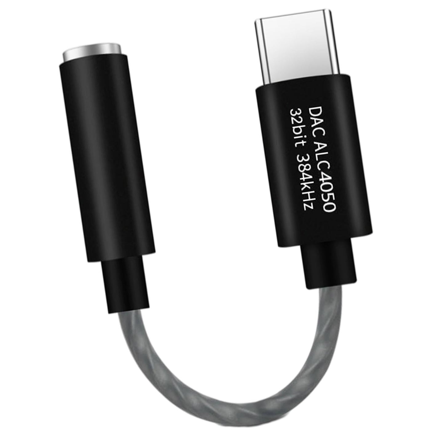 USB C to 3.5mm USB C to Mic Jack Audio Dongle Cable for Microphone Black