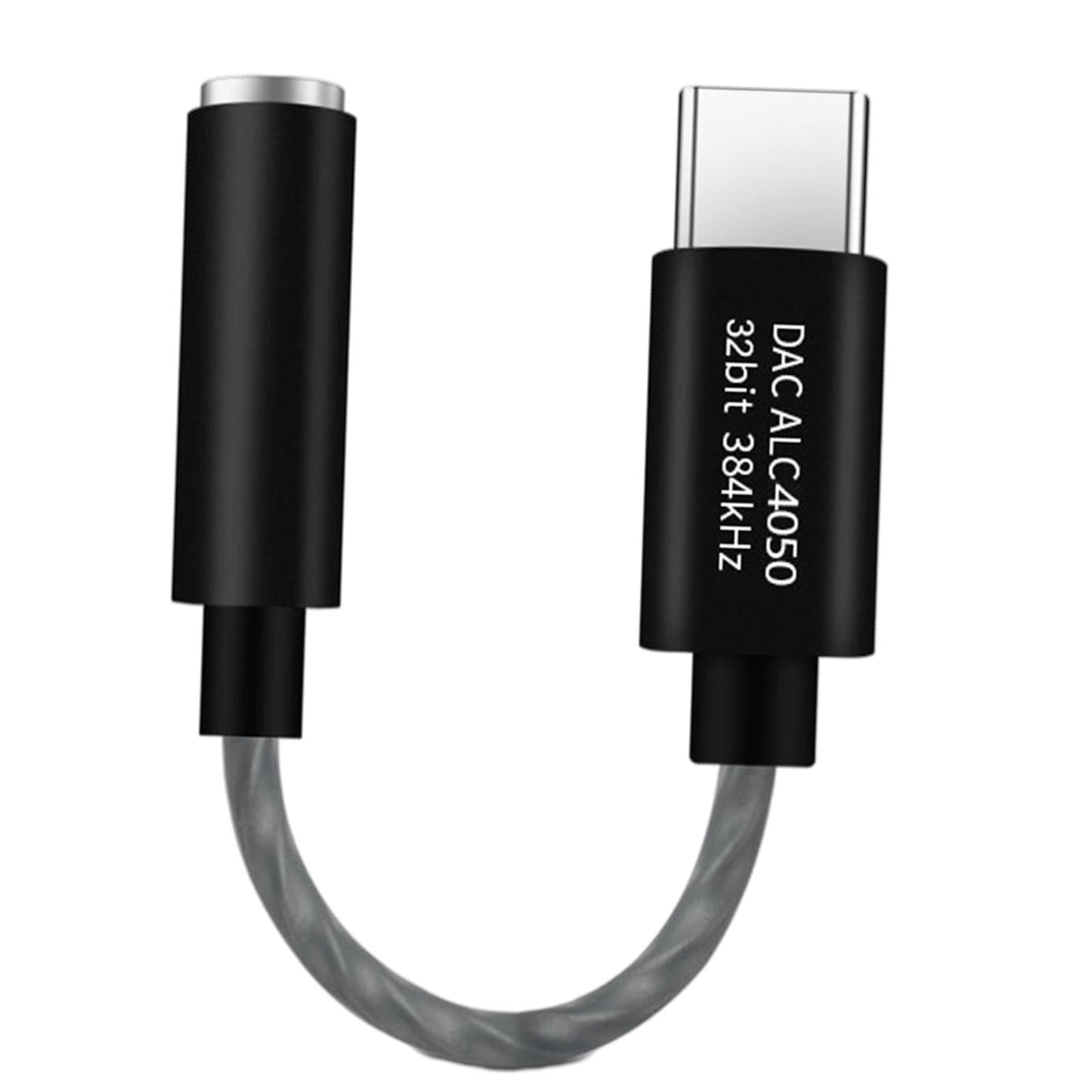 USB C to 3.5mm USB C to Mic Jack Audio Dongle Cable for Microphone Black
