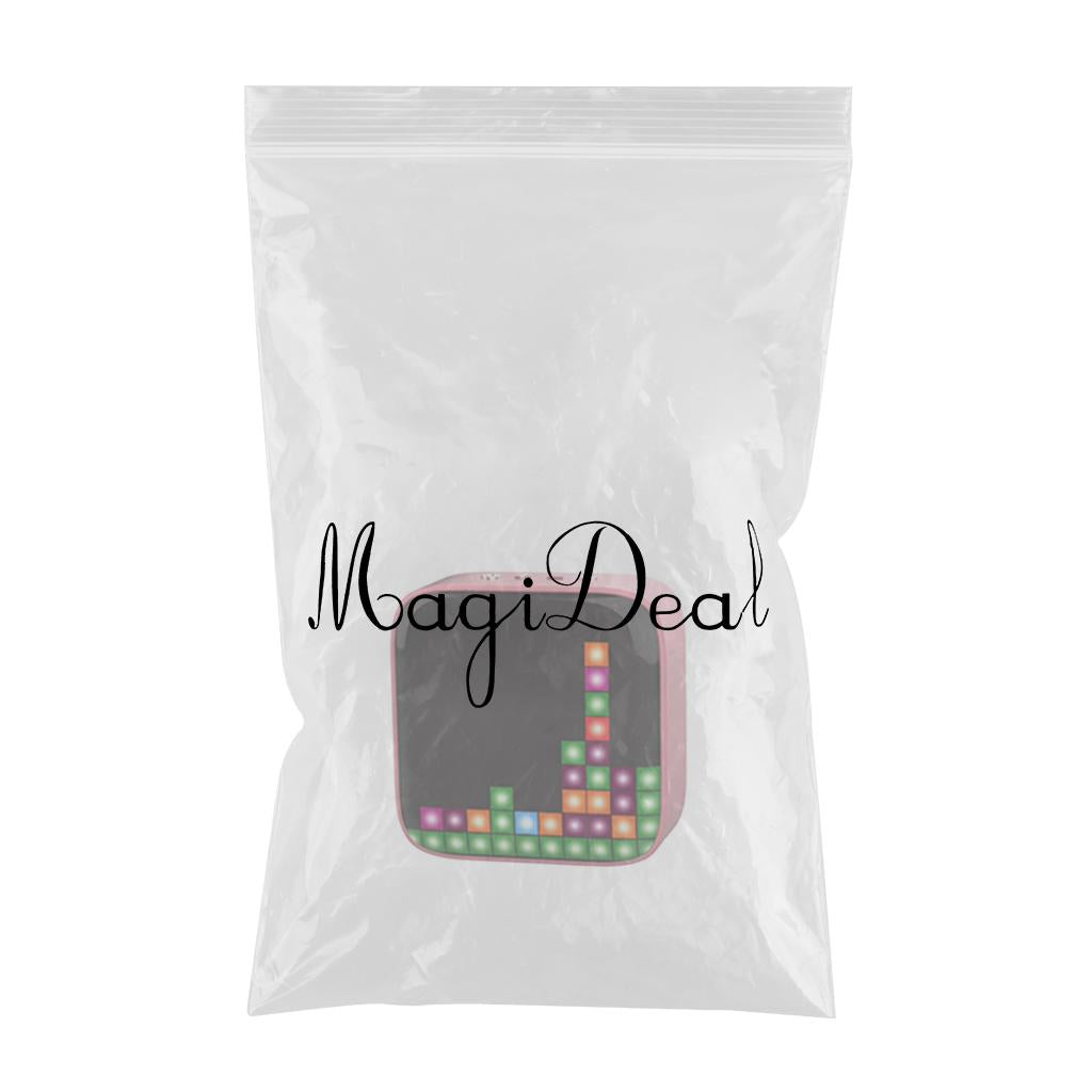 Portable Retro Bluetooth Pixel Art Speaker Outdoor Fashionable Pink