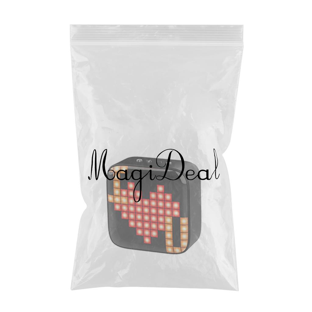 Portable Retro Bluetooth Pixel Art Speaker Outdoor Fashionable Black