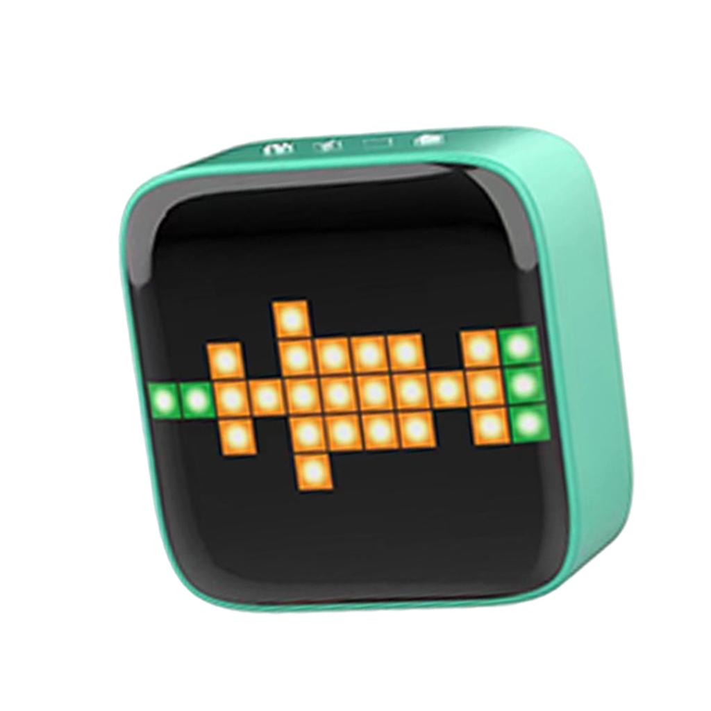 Portable Retro Bluetooth Pixel Art Speaker Outdoor Fashionable Green
