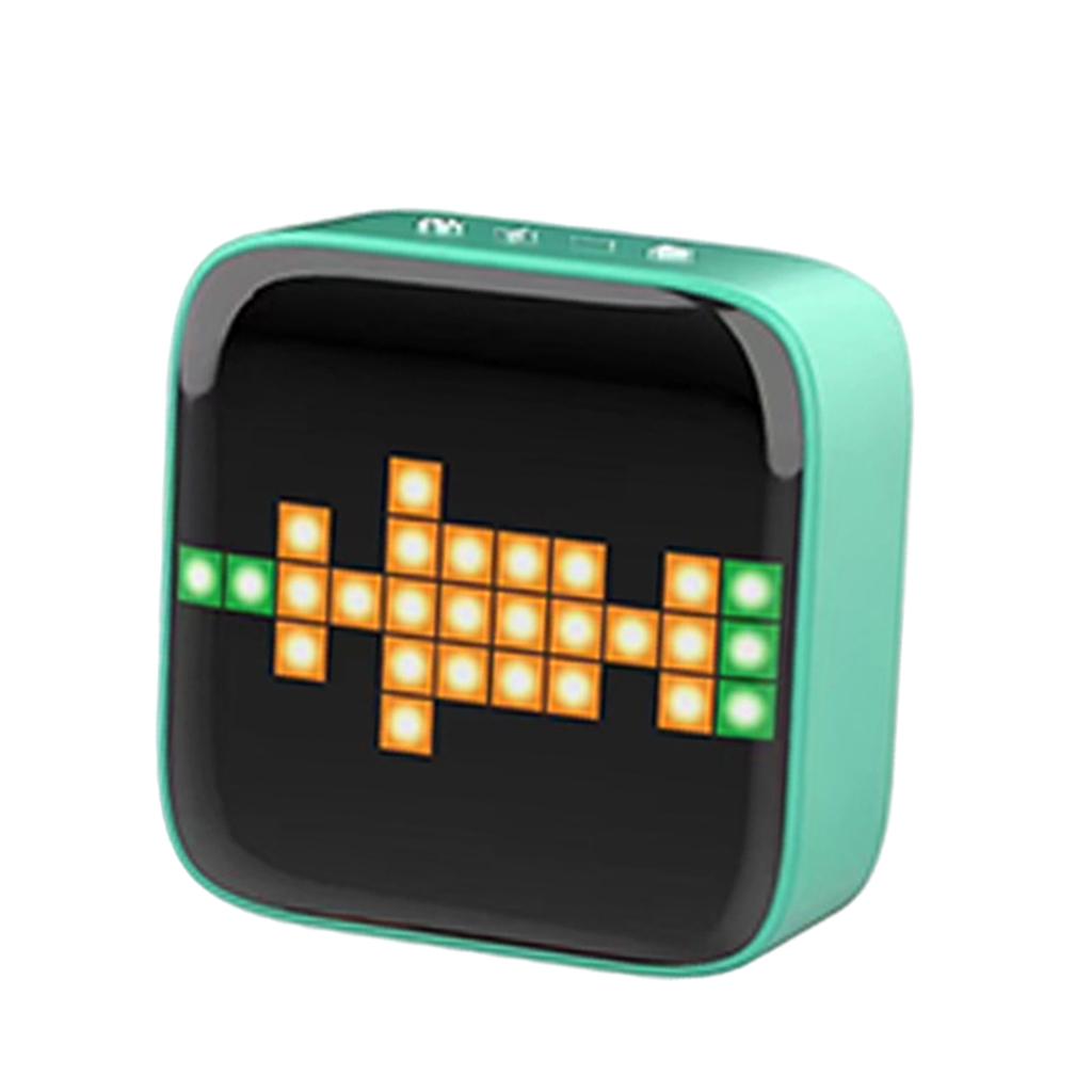 Portable Retro Bluetooth Pixel Art Speaker Outdoor Fashionable Green