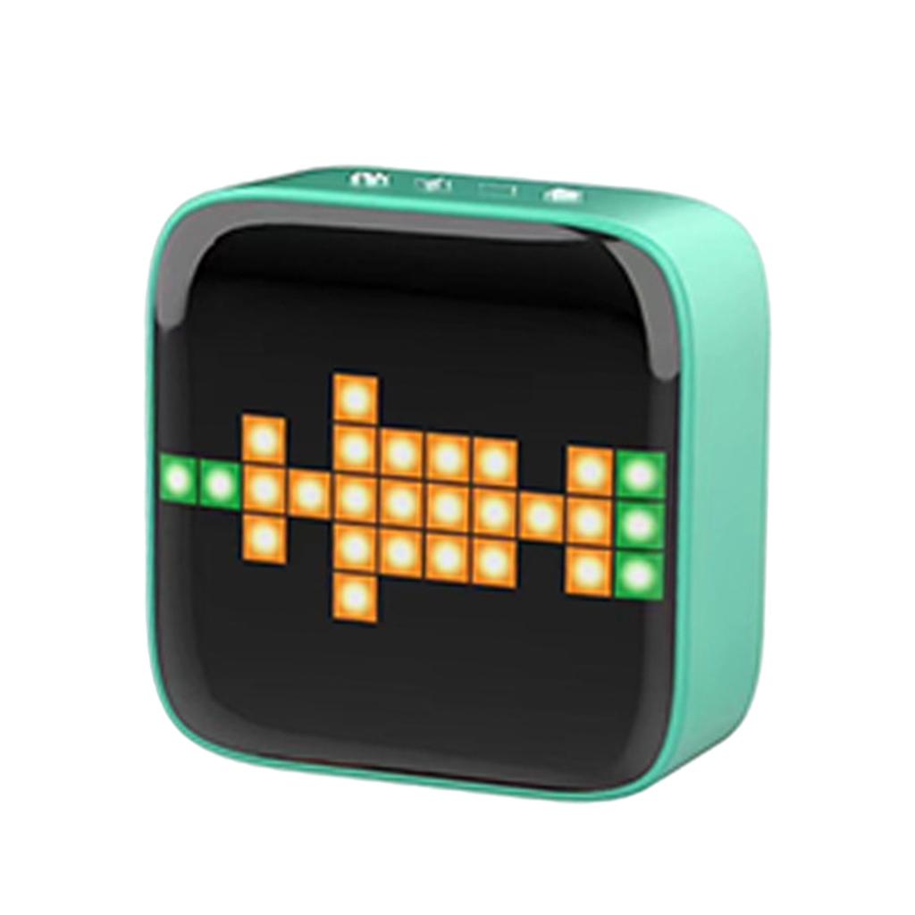 Portable Retro Bluetooth Pixel Art Speaker Outdoor Fashionable Green