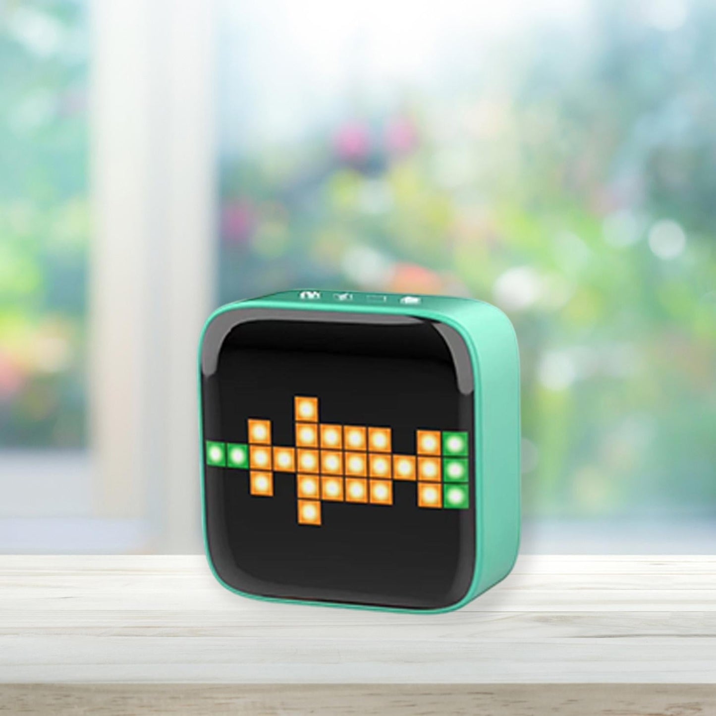 Portable Retro Bluetooth Pixel Art Speaker Outdoor Fashionable Green