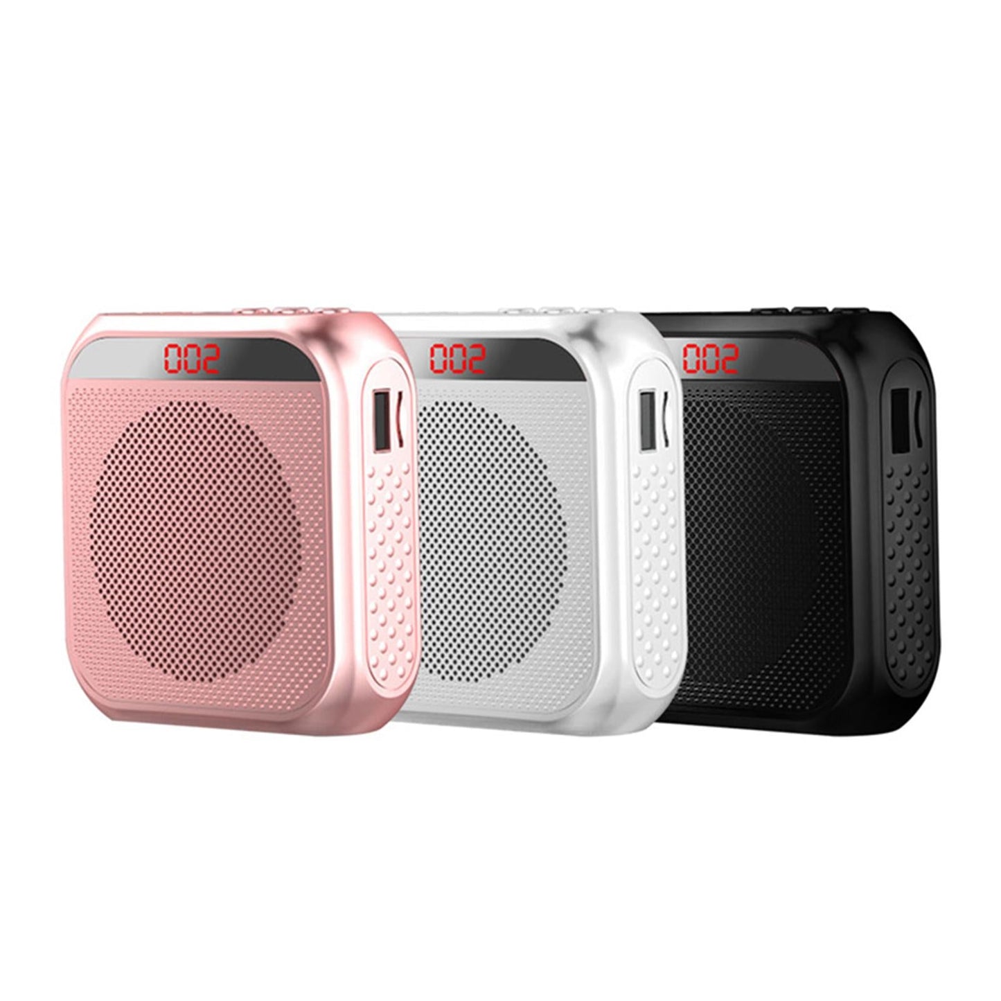 Portable Voice Amplifier Booster Megaphone w/Microphone Headset Black