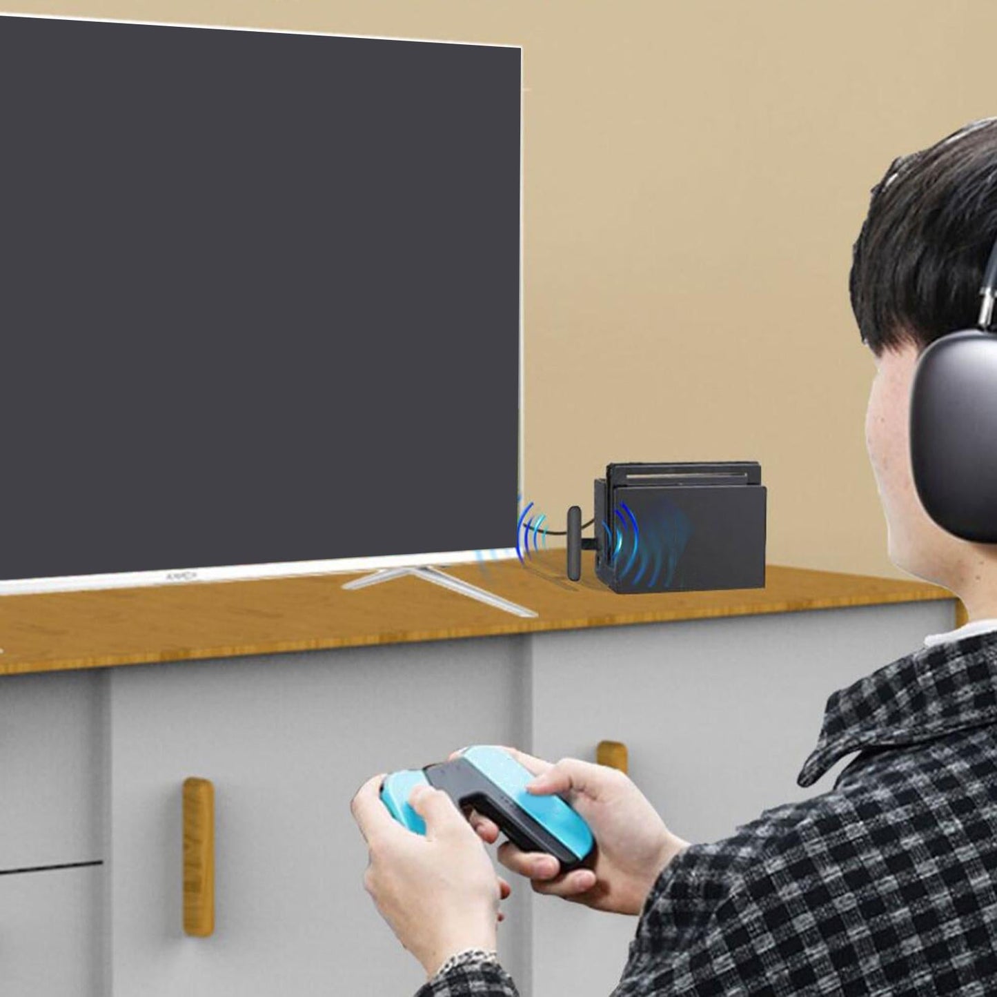 Bluetooth 5.1 Transmitter Transceiver USB-C for PS4 Headphones Plug and Play