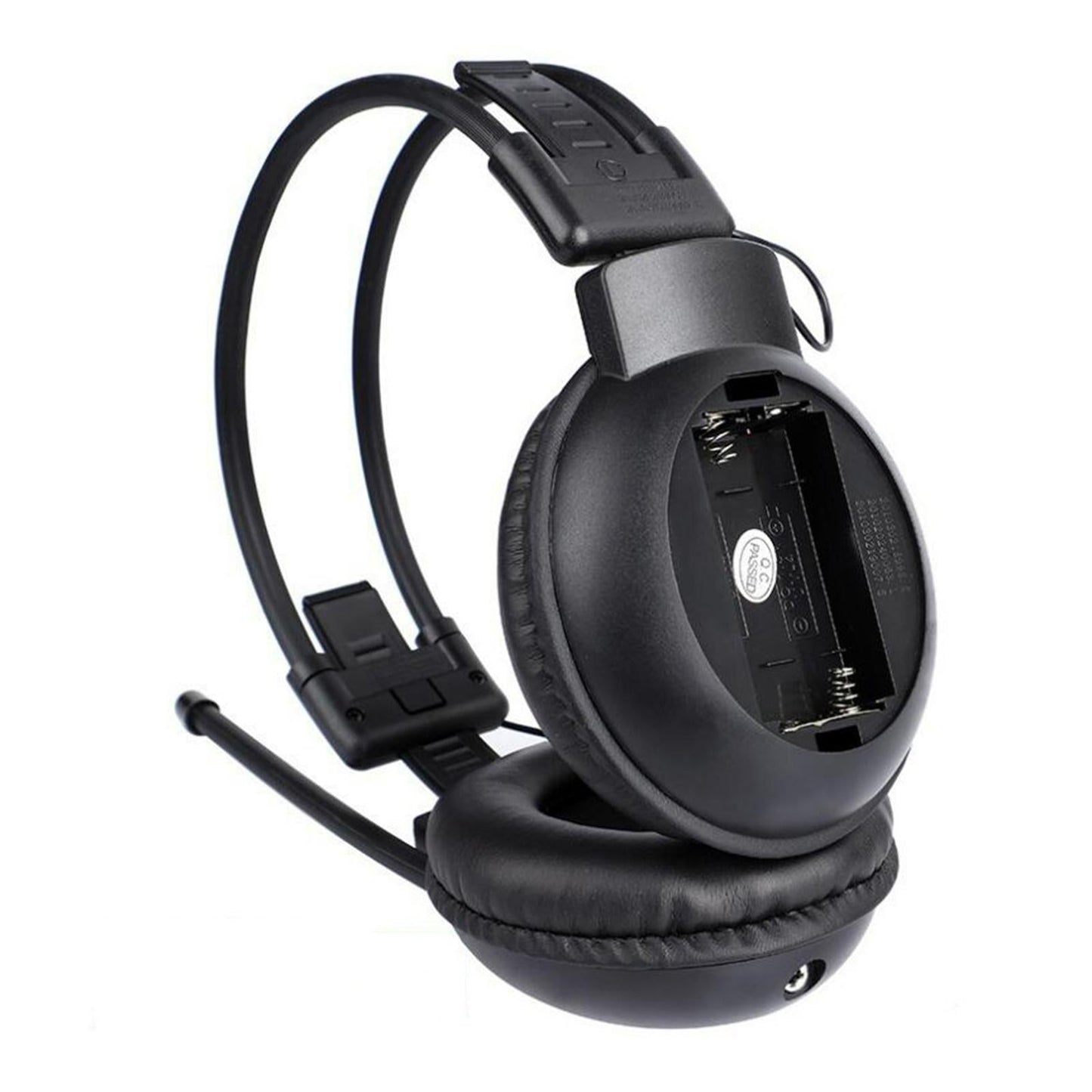 Portable FM Headset Radio Headphone Receiver Stereo/Mono Wireless Meeting