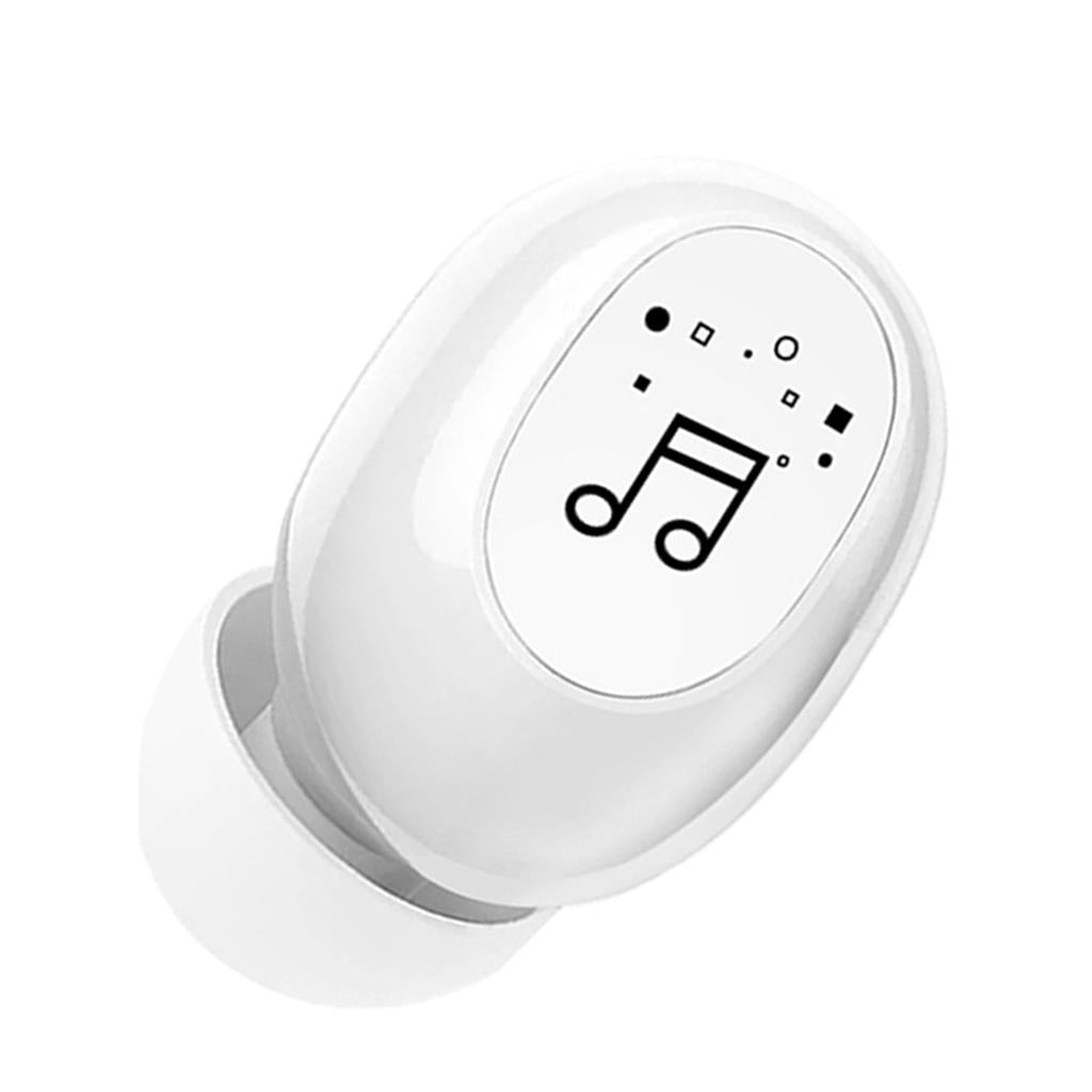 Mini In-Ear Wireless Earphone Headset Touch Control for Phones Hiking White