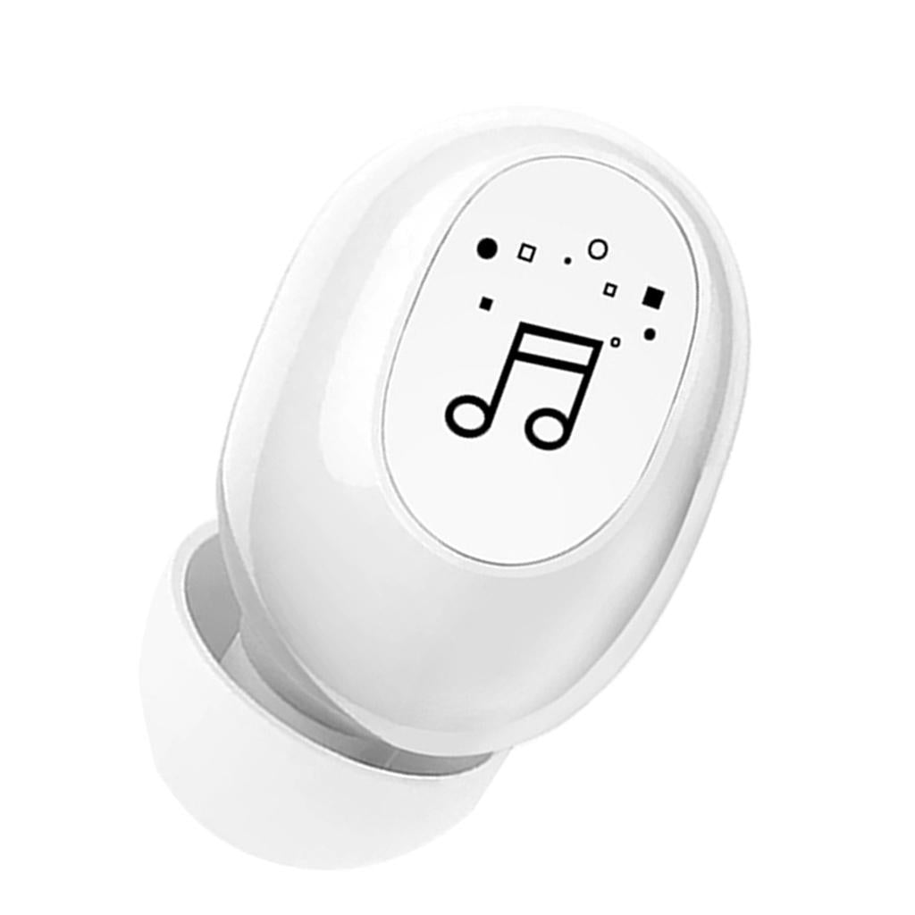Mini In-Ear Wireless Earphone Headset Touch Control for Phones Hiking White