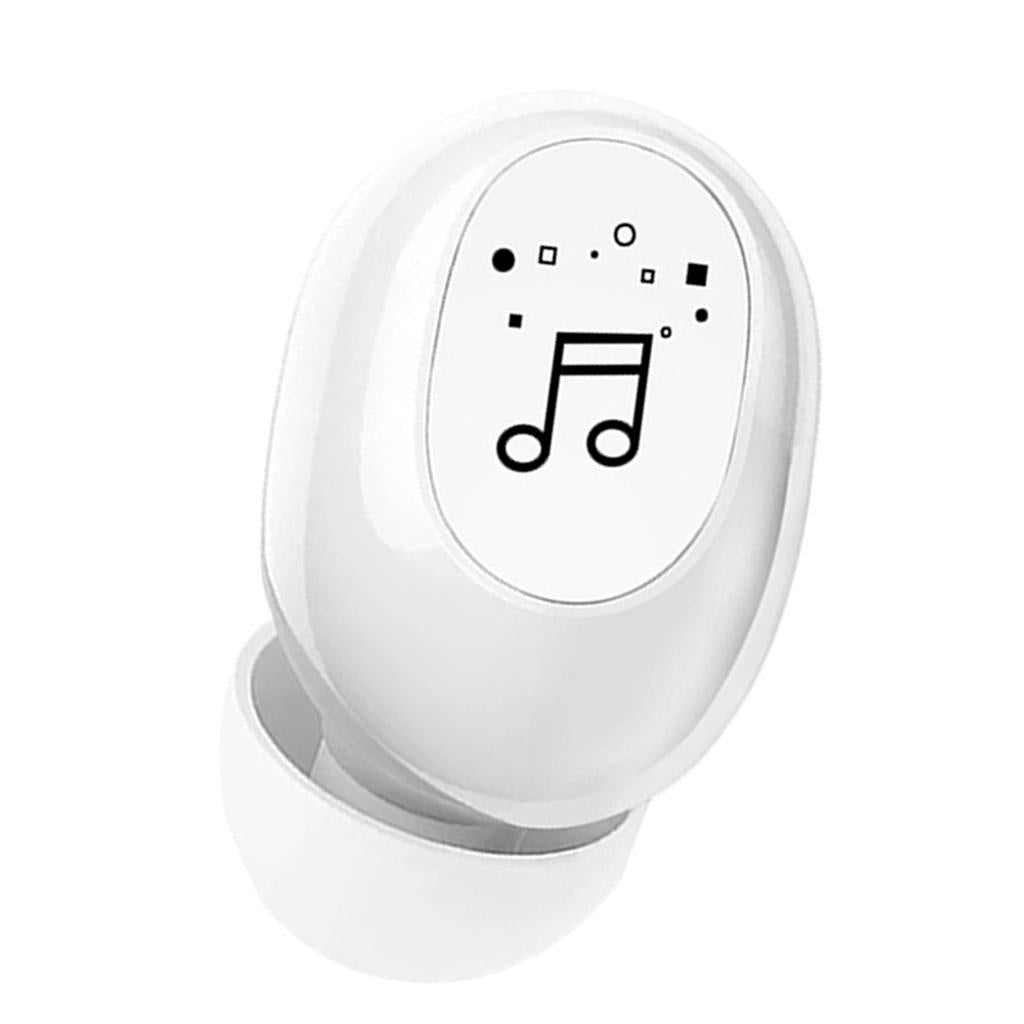 Mini In-Ear Wireless Earphone Headset Touch Control for Phones Hiking White