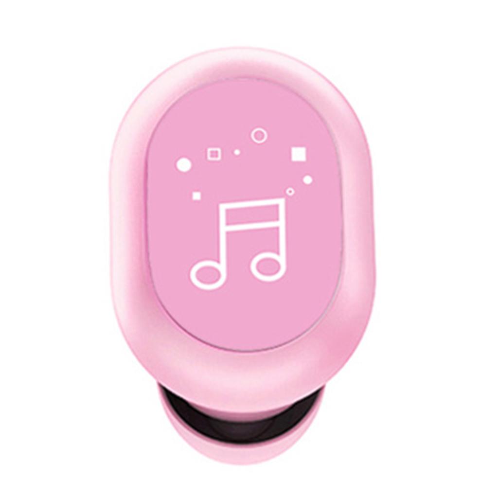 Mini In-Ear Wireless Earphone Headset Touch Control for Phones Hiking Pink