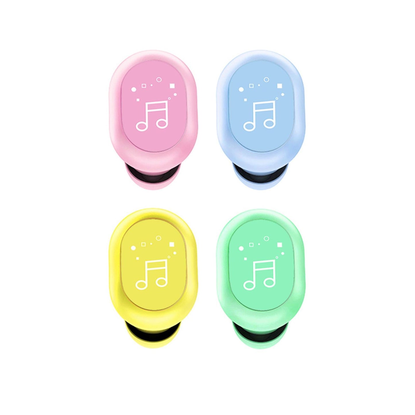 Mini In-Ear Wireless Earphone Headset Touch Control for Phones Hiking Pink