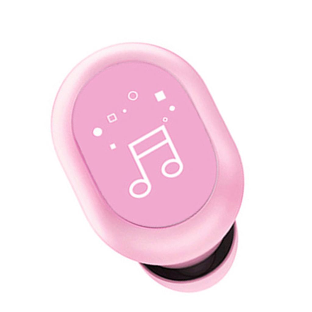 Mini In-Ear Wireless Earphone Headset Touch Control for Phones Hiking Pink
