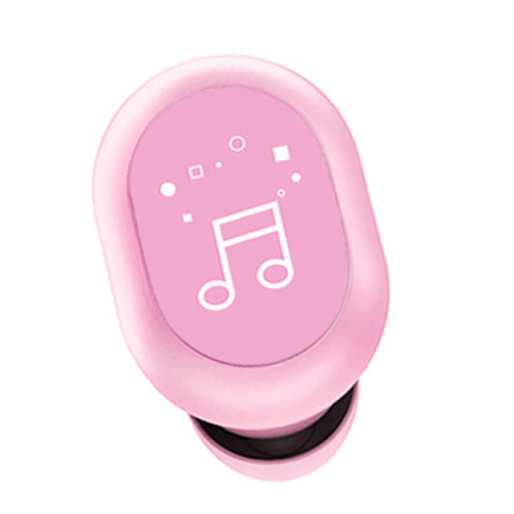 Mini In-Ear Wireless Earphone Headset Touch Control for Phones Hiking Pink