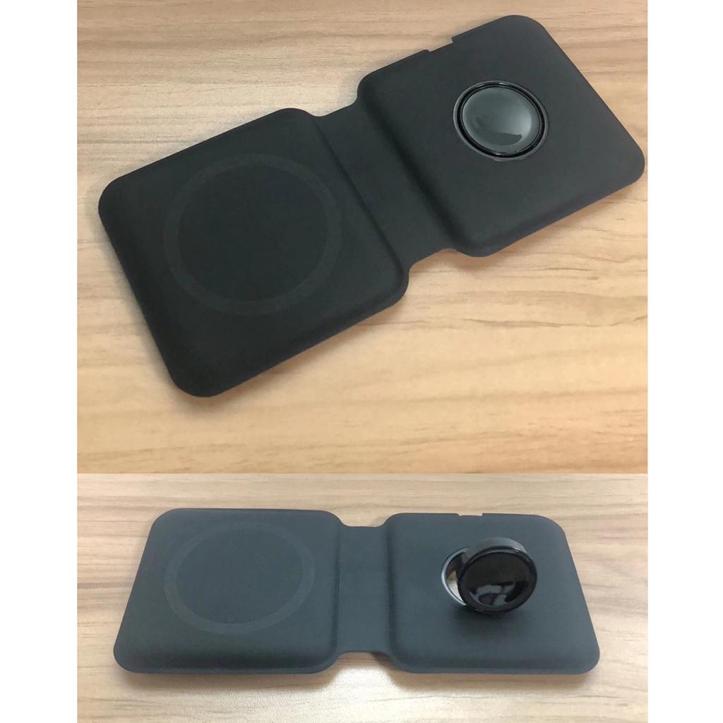 2 in 1 Wireless Charger 15W Charger Station for 12 Max Pro for iWatch Black