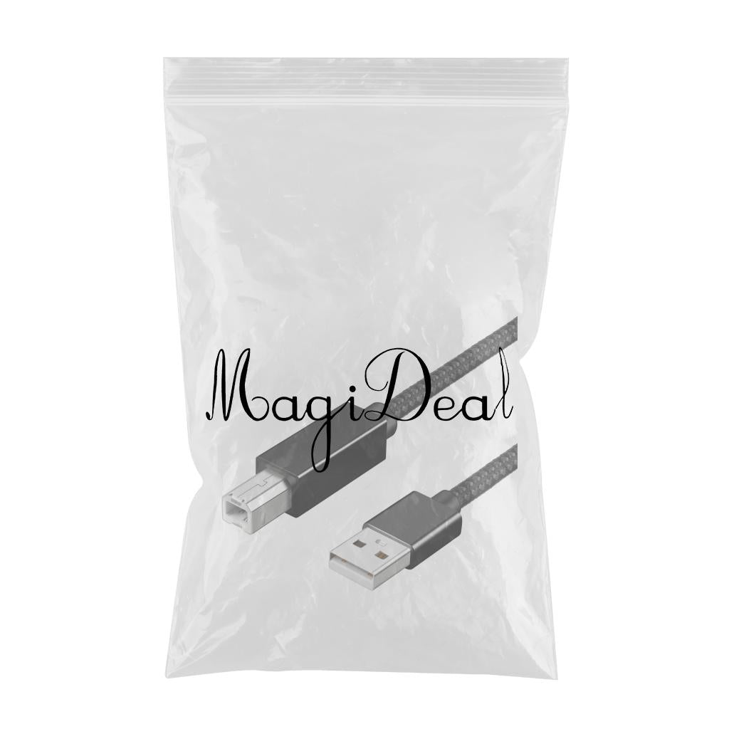 Printer Cable Line A Male to B Male High Speed Cord Black USB2.0 2m