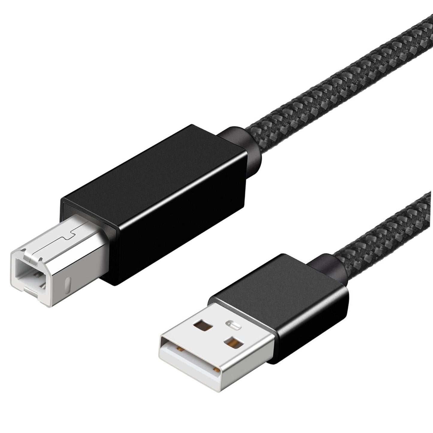 Printer Cable Line A Male to B Male High Speed Cord Black USB2.0 2m