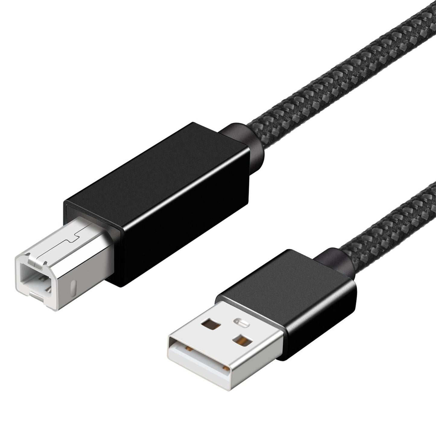Printer Cable Line A Male to B Male High Speed Cord Black USB2.0 2m