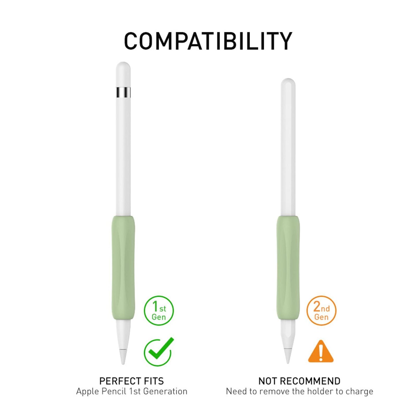 3x Touch Screen Pen Cover Sleeve Case Anti-Slip Grip Black Blue White