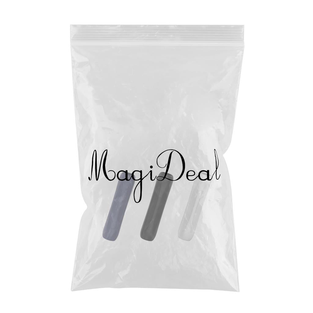 3x Touch Screen Pen Cover Sleeve Case Anti-Slip Grip Black Blue White