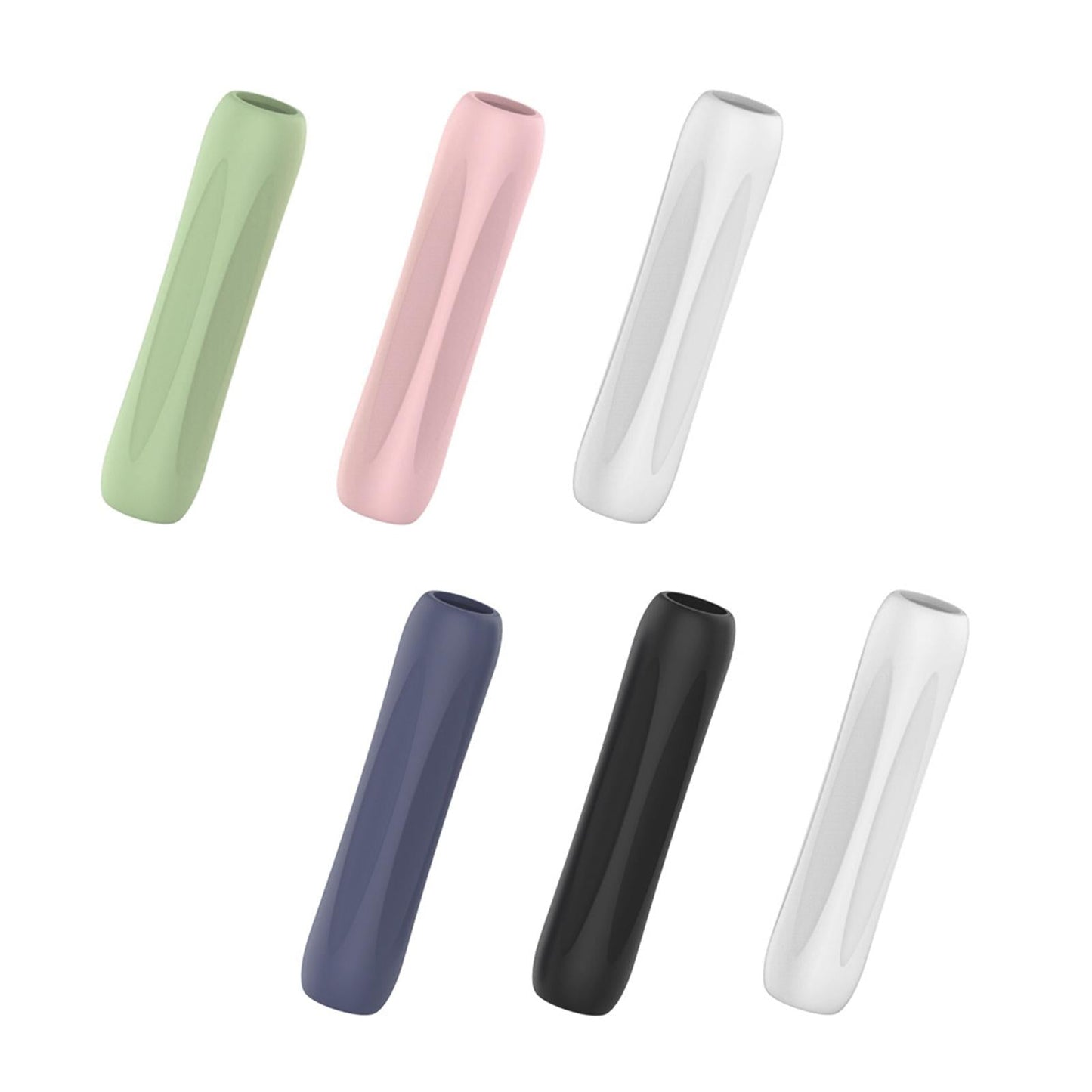 3x Touch Screen Pen Cover Sleeve Case Anti-Slip Grip Black Blue White