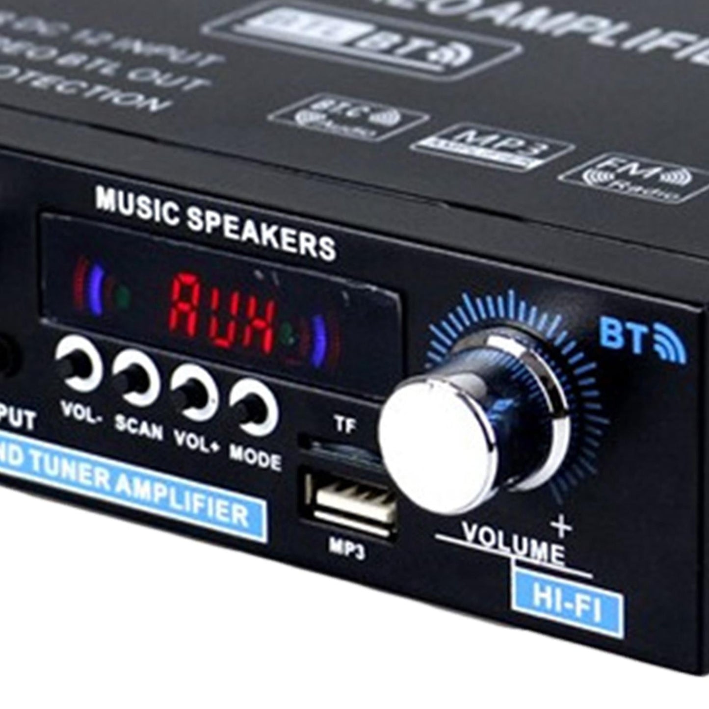 AK35 90W + 90W Audio Power Amplifier Speaker Amp 2-Channel for Car MP3 EU