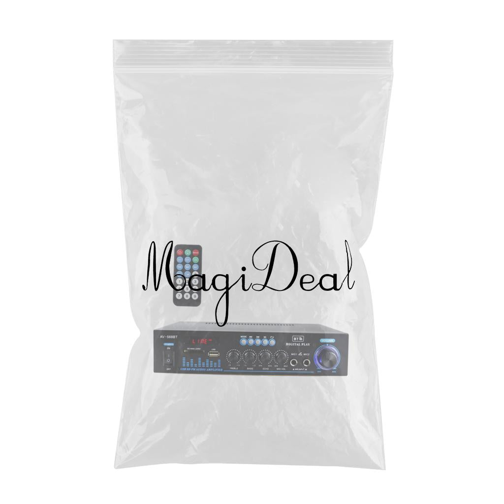 Bluetooth Audio Amplifier with Remote Control for Home Speakers Desktop