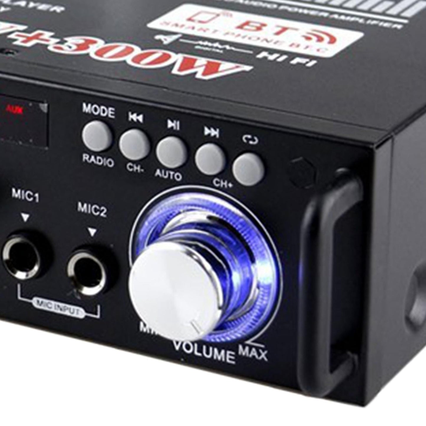 Mini 600W Bluetooth Car Audio Power Amplifier 12V 220V Receiver Speaker Amp