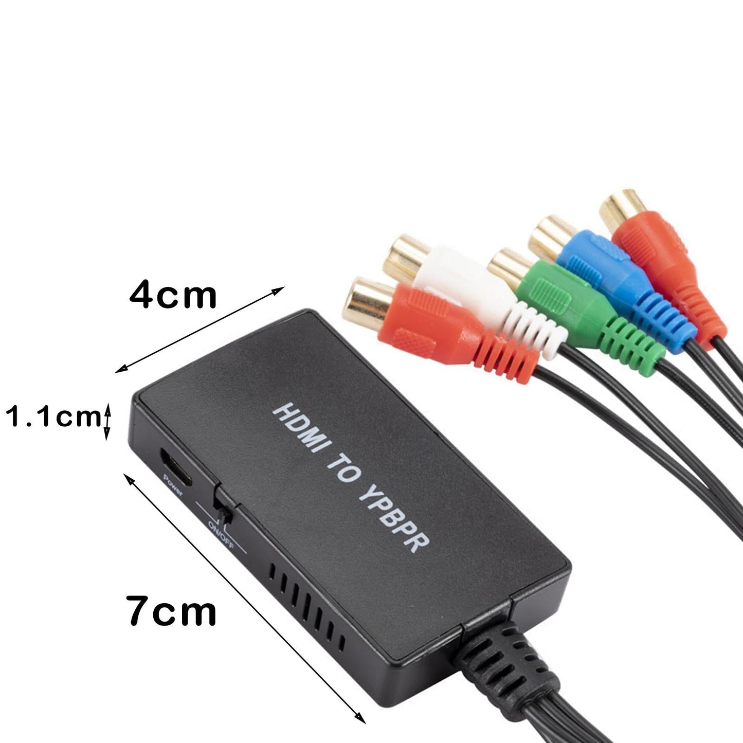 1080p HDMI to Component Video YPbPr RCA Converter Adapter R/L Audio Output