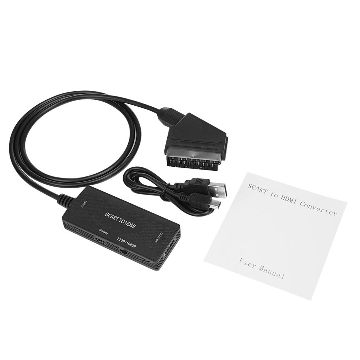 Mini Universal Scart to HDMI Converter Video Adapter for HD TV Plug and Play