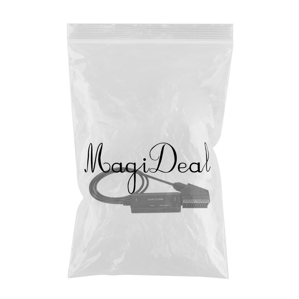 Mini Universal Scart to HDMI Converter Video Adapter for HD TV Plug and Play