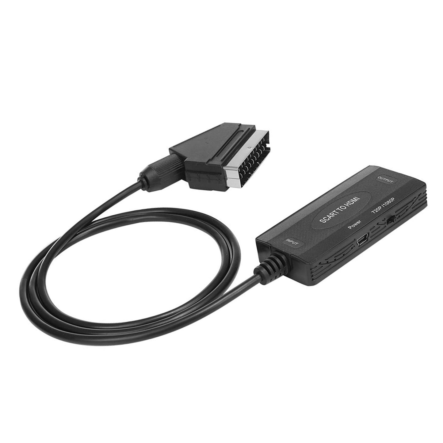 Mini Universal Scart to HDMI Converter Video Adapter for HD TV Plug and Play