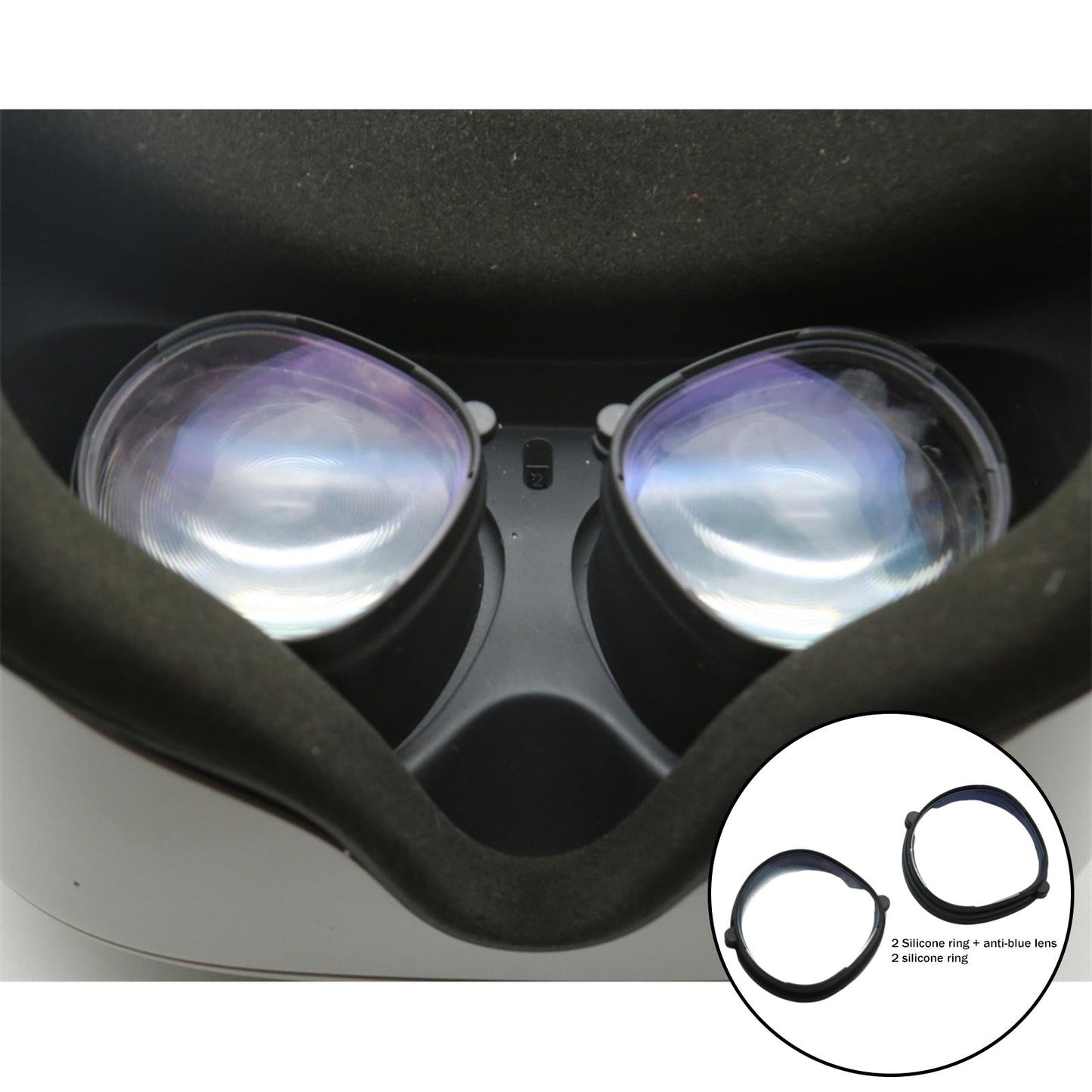 Lens Anti-Scratch Set For Quest 1/2 Prevent Scratches Dust Proof picture frame + Lens