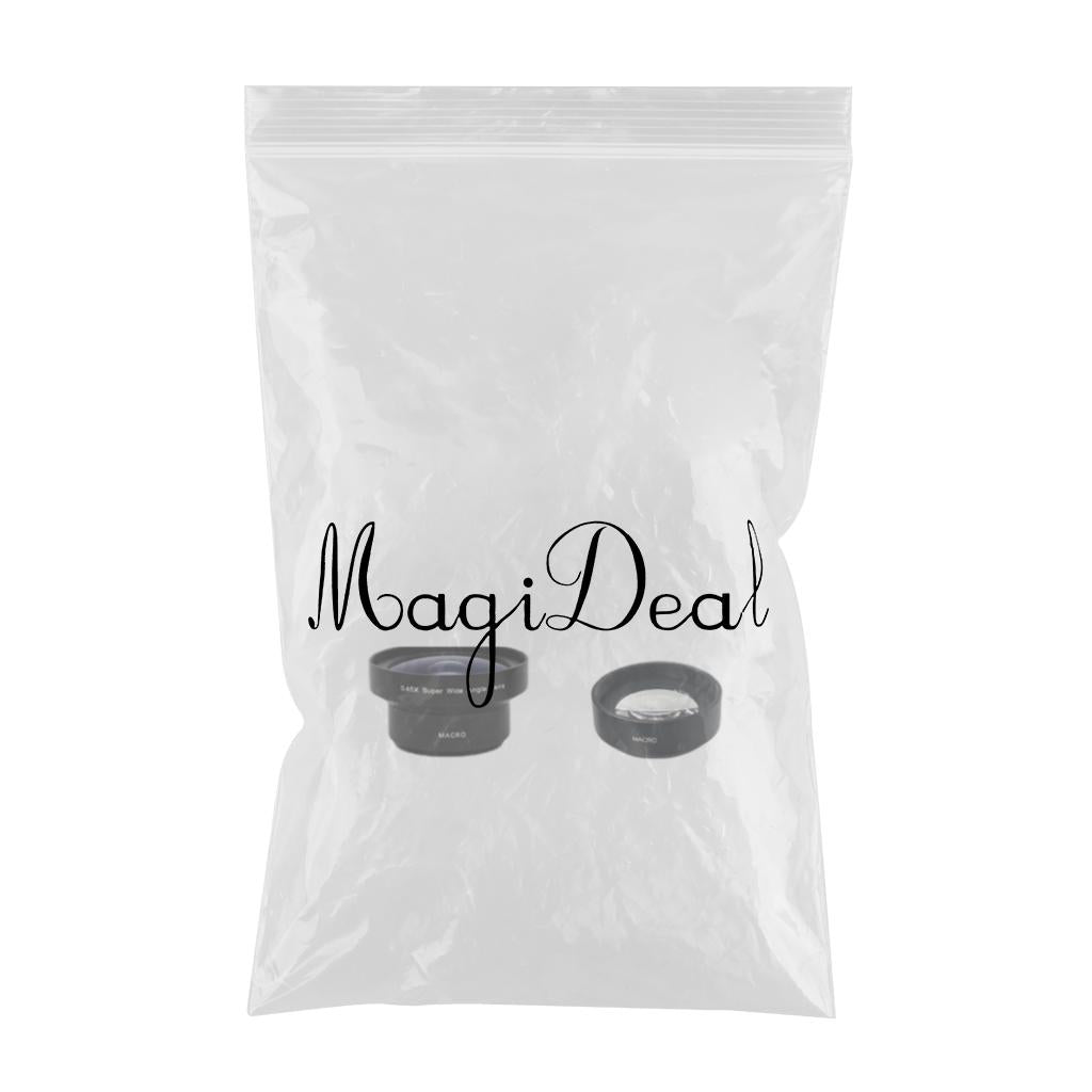 Clip On Moble Phone Lens Set Anti Distortion for Most Smartphones 2 In 1