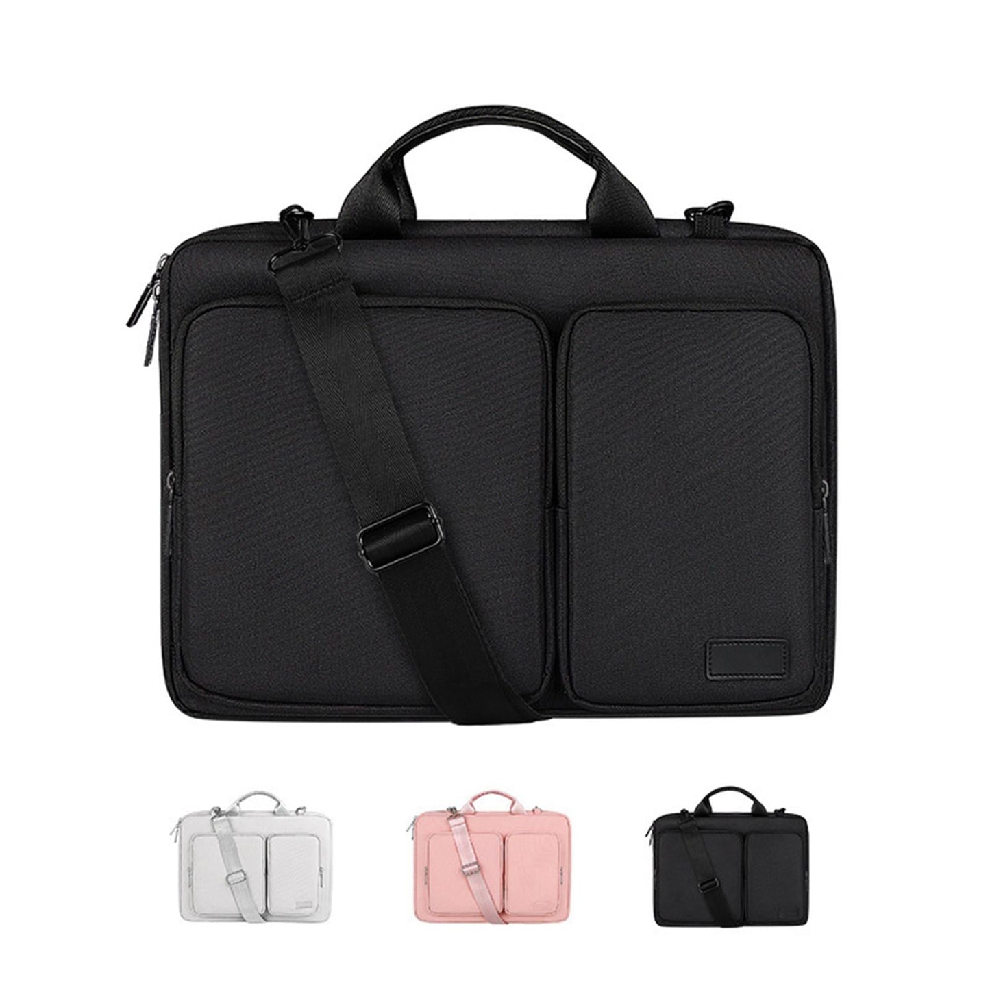 Laptop Bag for 15.6 inch Shoulder Messenger Case Carrying Case Black