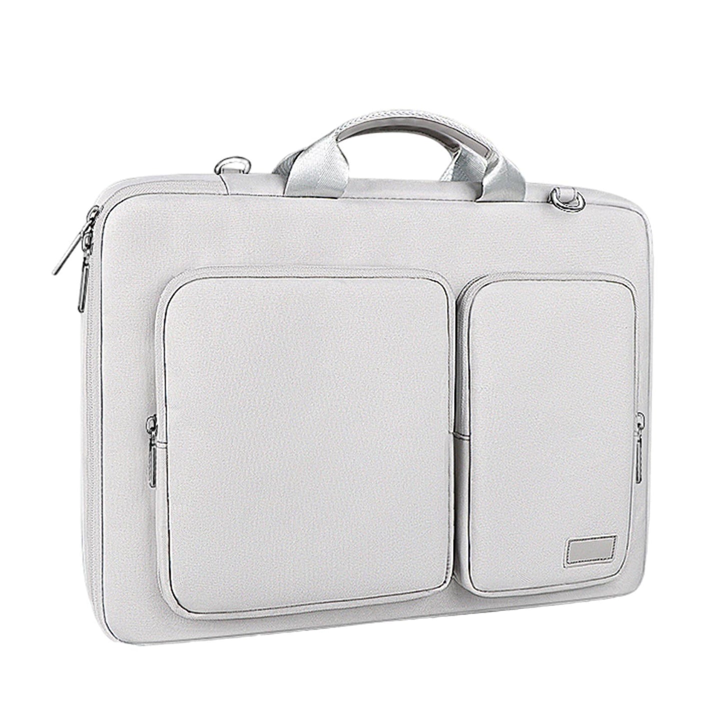 Laptop Bag for 15.6 inch Shoulder Messenger Case Carrying Case Silver Grey
