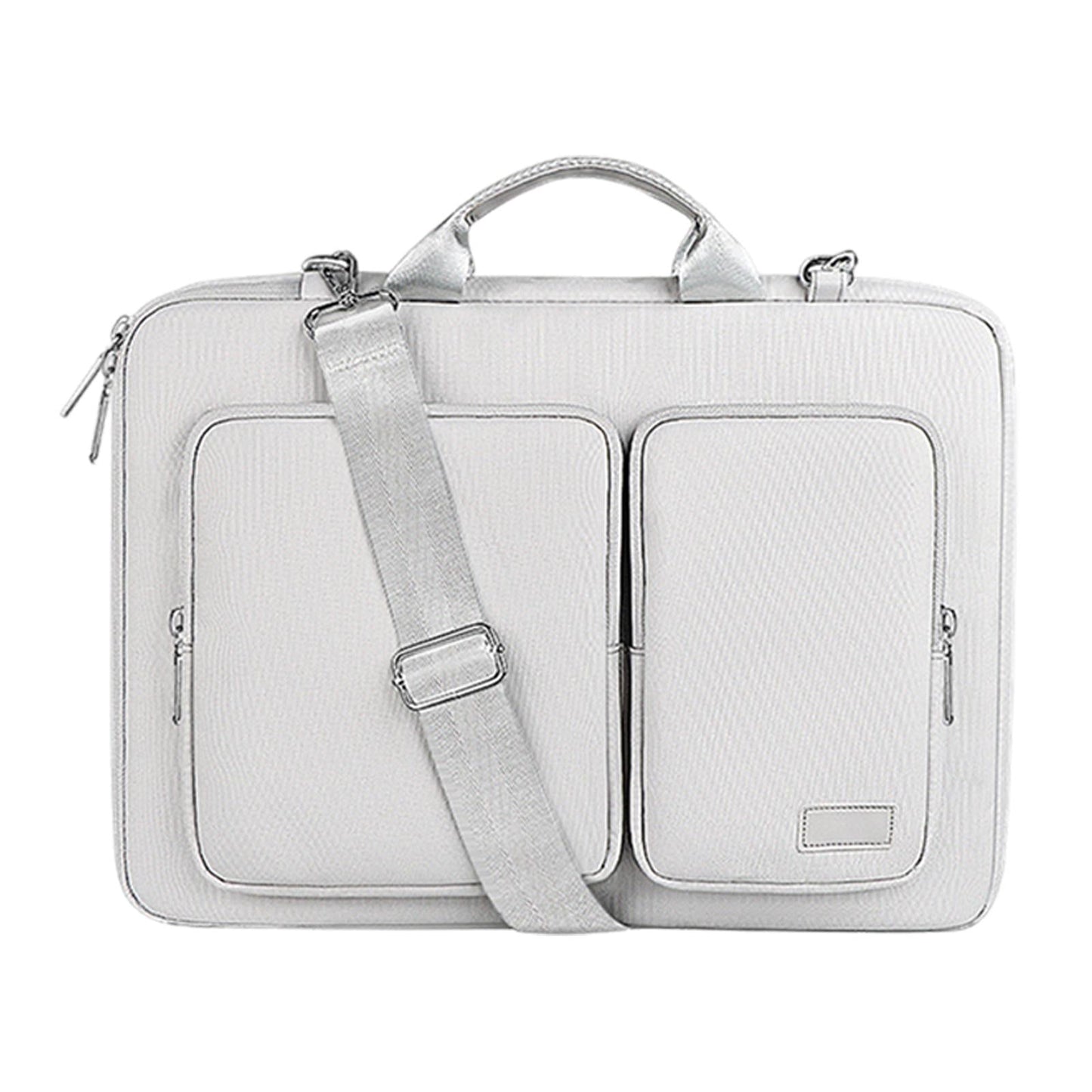 Laptop Bag for 15.6 inch Shoulder Messenger Case Carrying Case Silver Grey