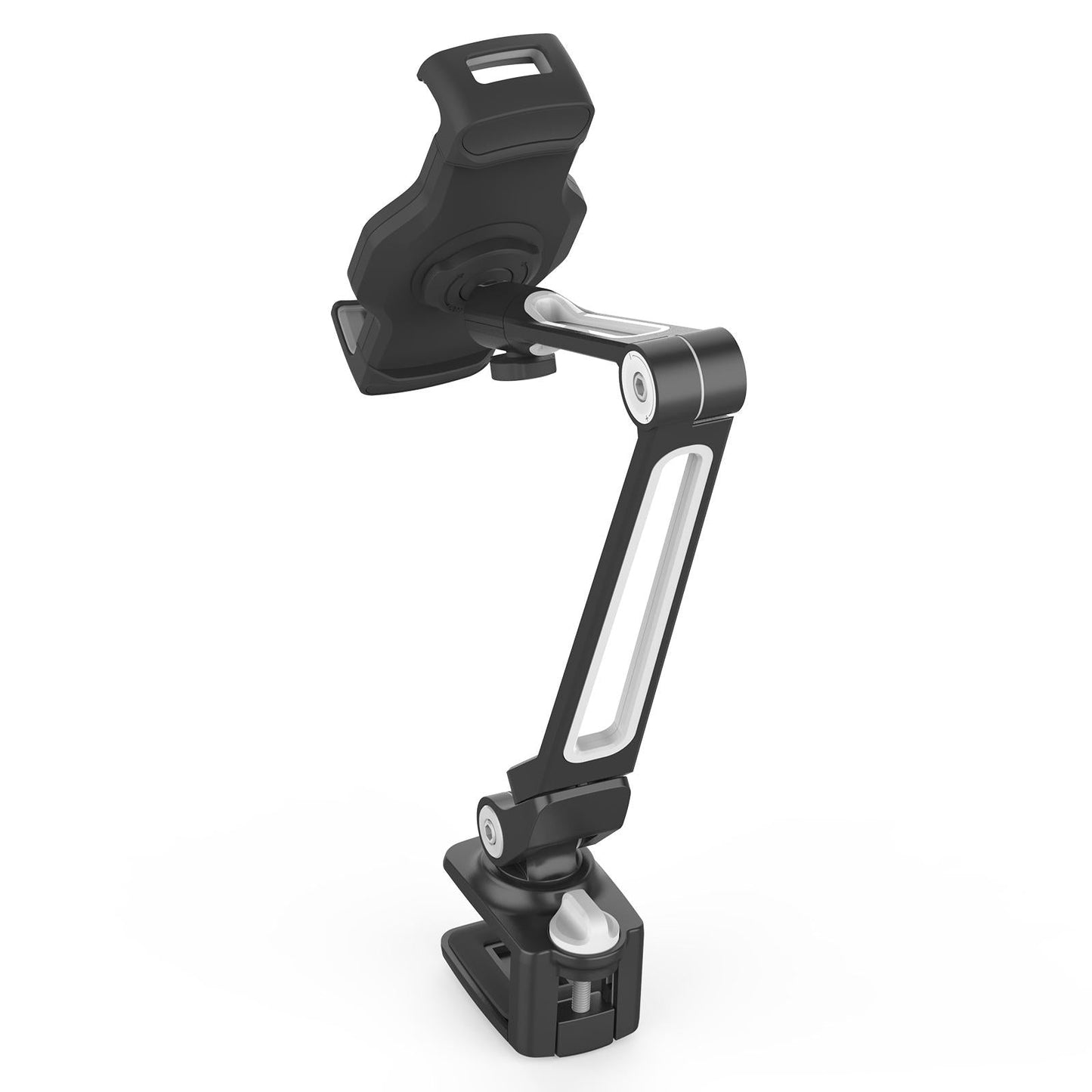 Tablet Stand Adjustable With Clip 360 Rotating Universal Tablet Black