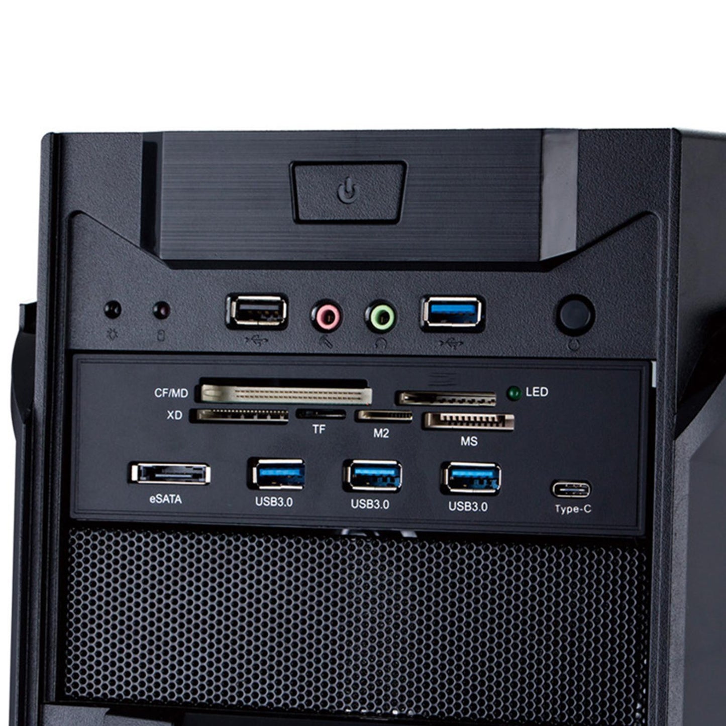 5.25 inch Multifunction Internal Card Reader Front Panel Hub for Computer