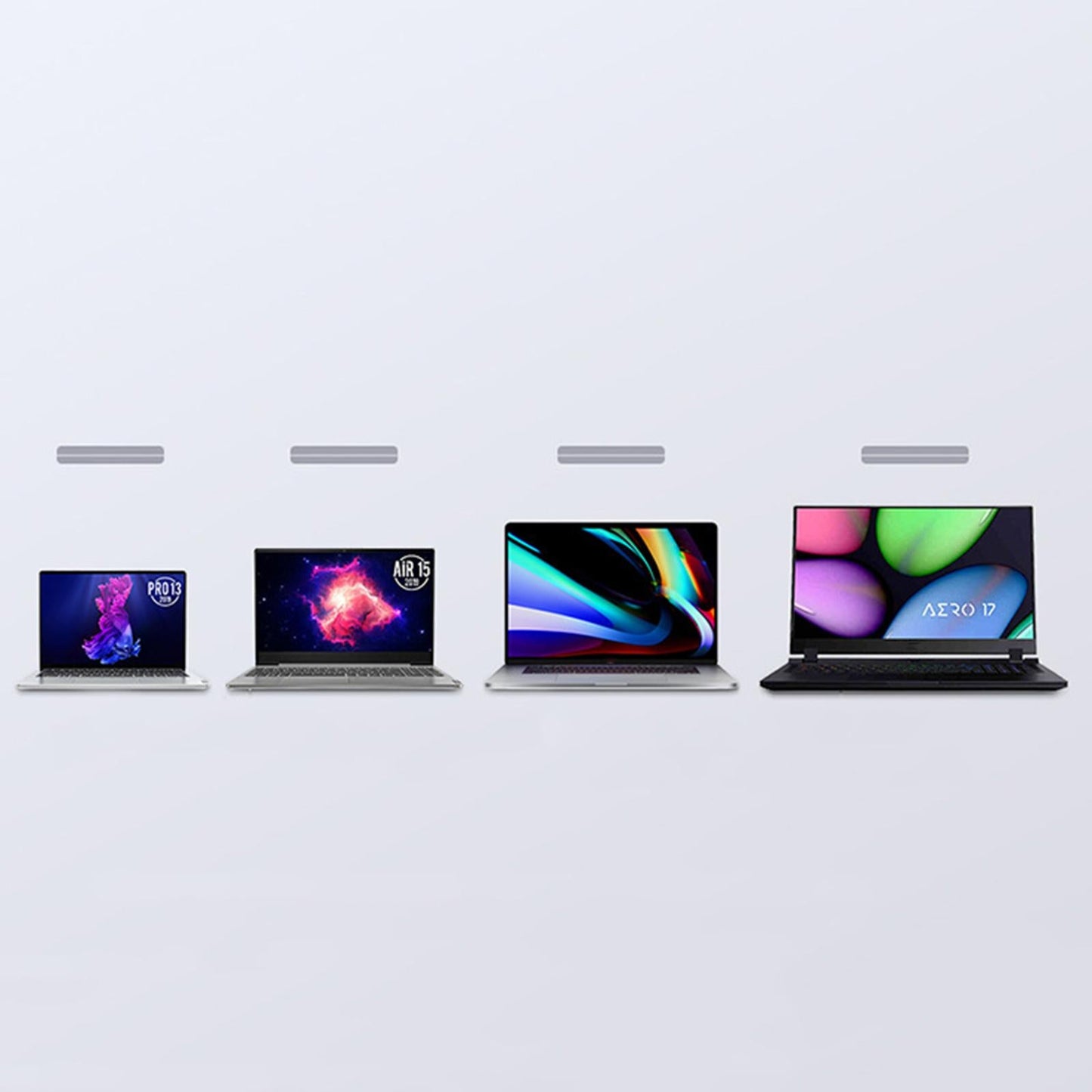 Metal Foldable Laptop Stand Laptop Riser Support Base Accessories Grey