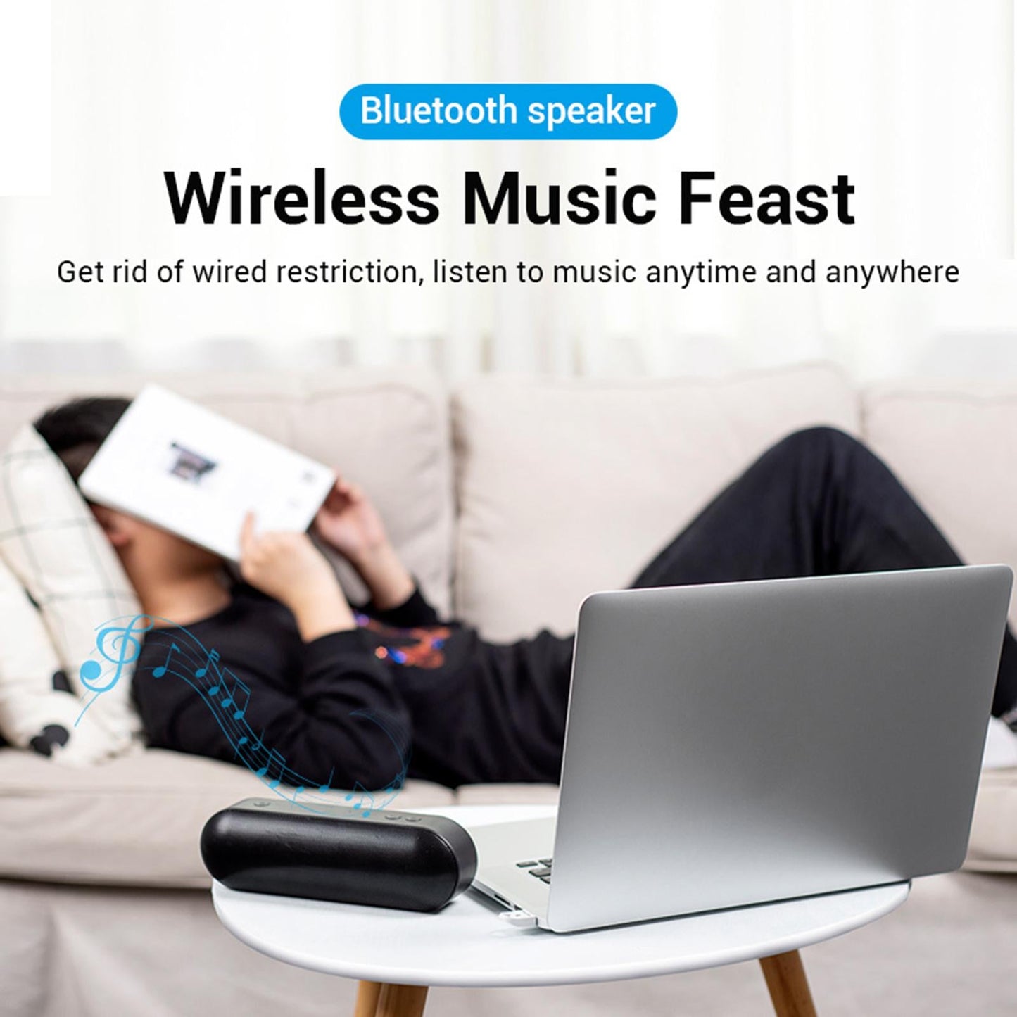 USB Bluetooth Transmitter Wireless Audio for Laptop PC Computer white