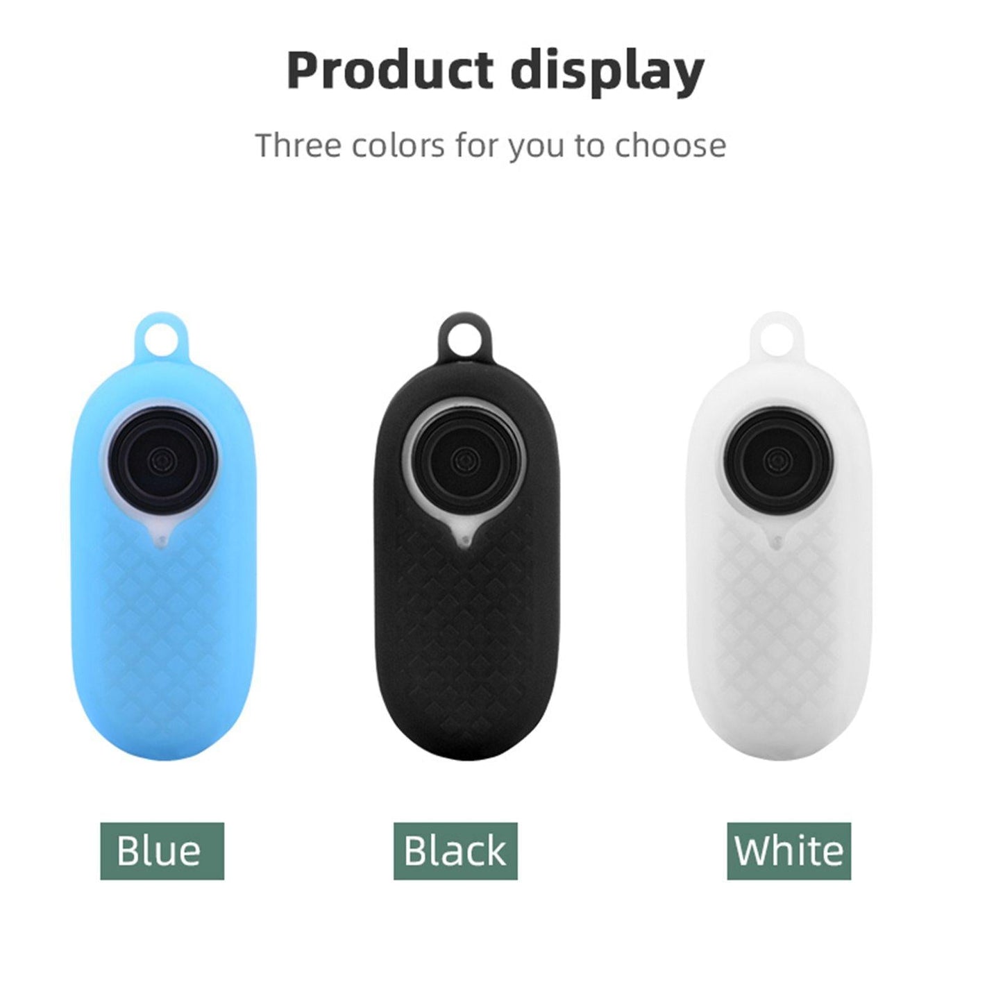 Silicone Protective Cover Case for Insta360 GO2 Camera Black Body Cover