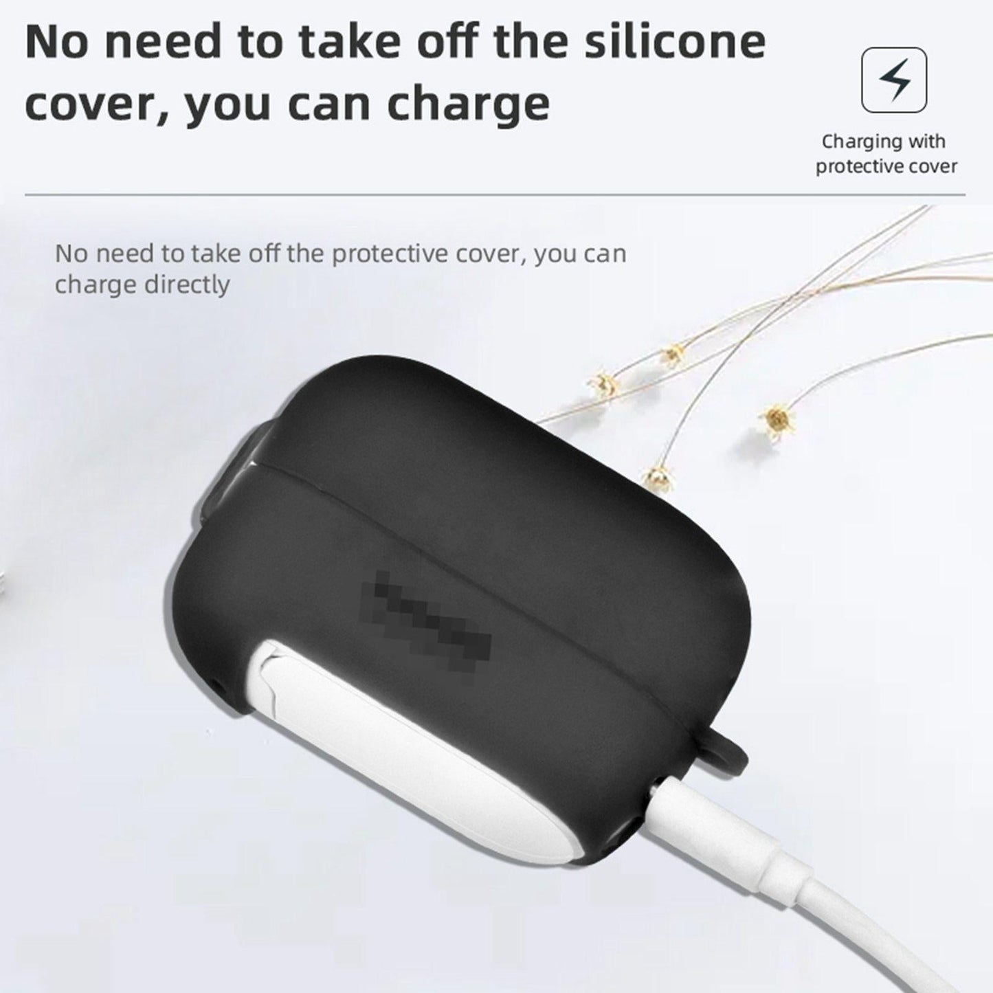 Silicone Protective Cover Case for Insta360 GO2 Camera White Charging case